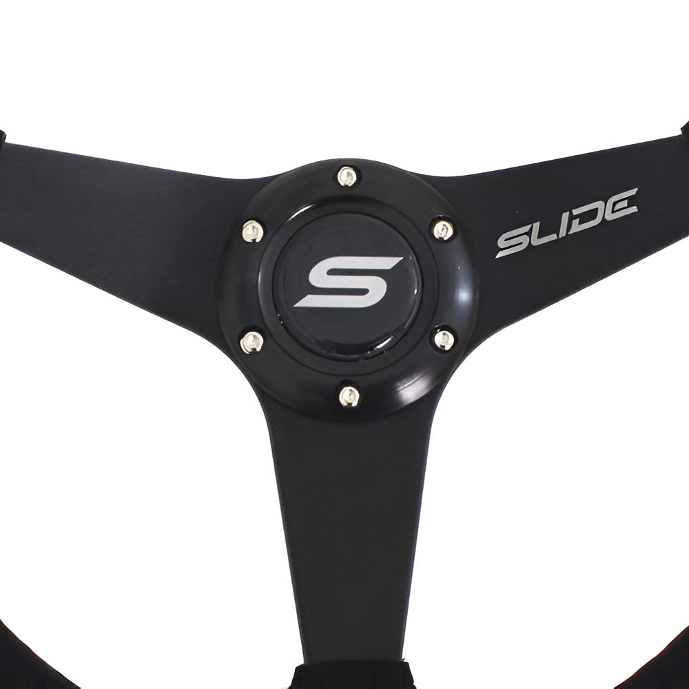 SLIDE Kaido Race YS Sportlenkrad Wildleder schwarz (flach geschüsselt)