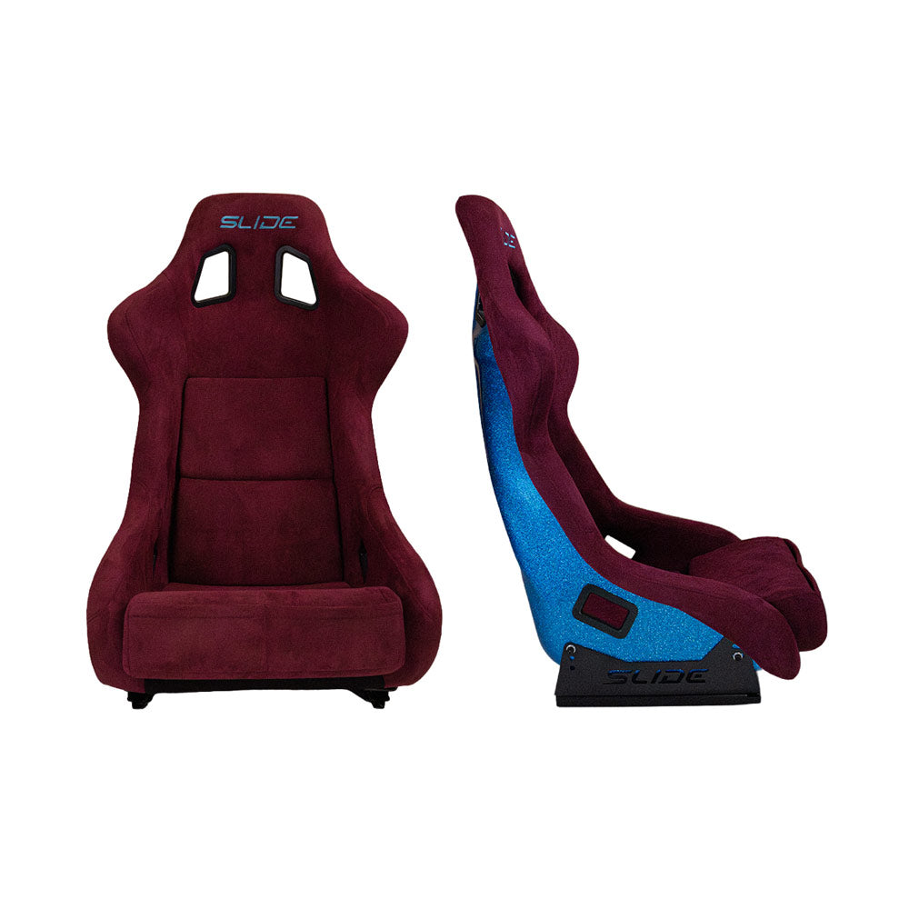 SLIDE KS2 Rennsitz Wildleder dunkelviolett / blau Glanz