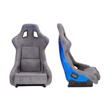 SLIDE KS2 Rennsitz Wildleder grau / blau Glanz