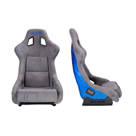 SLIDE KS2 Rennsitz Wildleder grau / blau Glanz