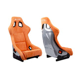 SLIDE KS2 Rennsitz Wildleder Orange / medium grau Glanz