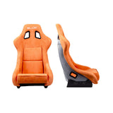 SLIDE KS2 Rennsitz Wildleder Orange / medium grau Glanz