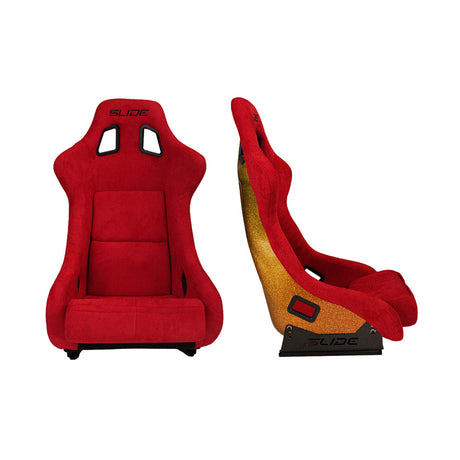 SLIDE KS2 Rennsitz Wildleder rot / gold Glanz