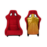 SLIDE KS2 Rennsitz Wildleder rot / gold Glanz