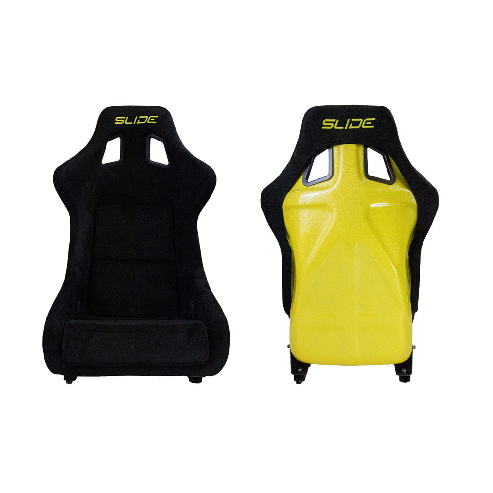 SLIDE KS2 Rennsitz Wildleder schwarz / gelb Glanz