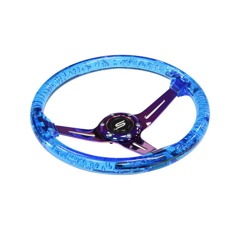 SLIDE Manji Sportlenkrad Acryl Blau (geschüsselt)