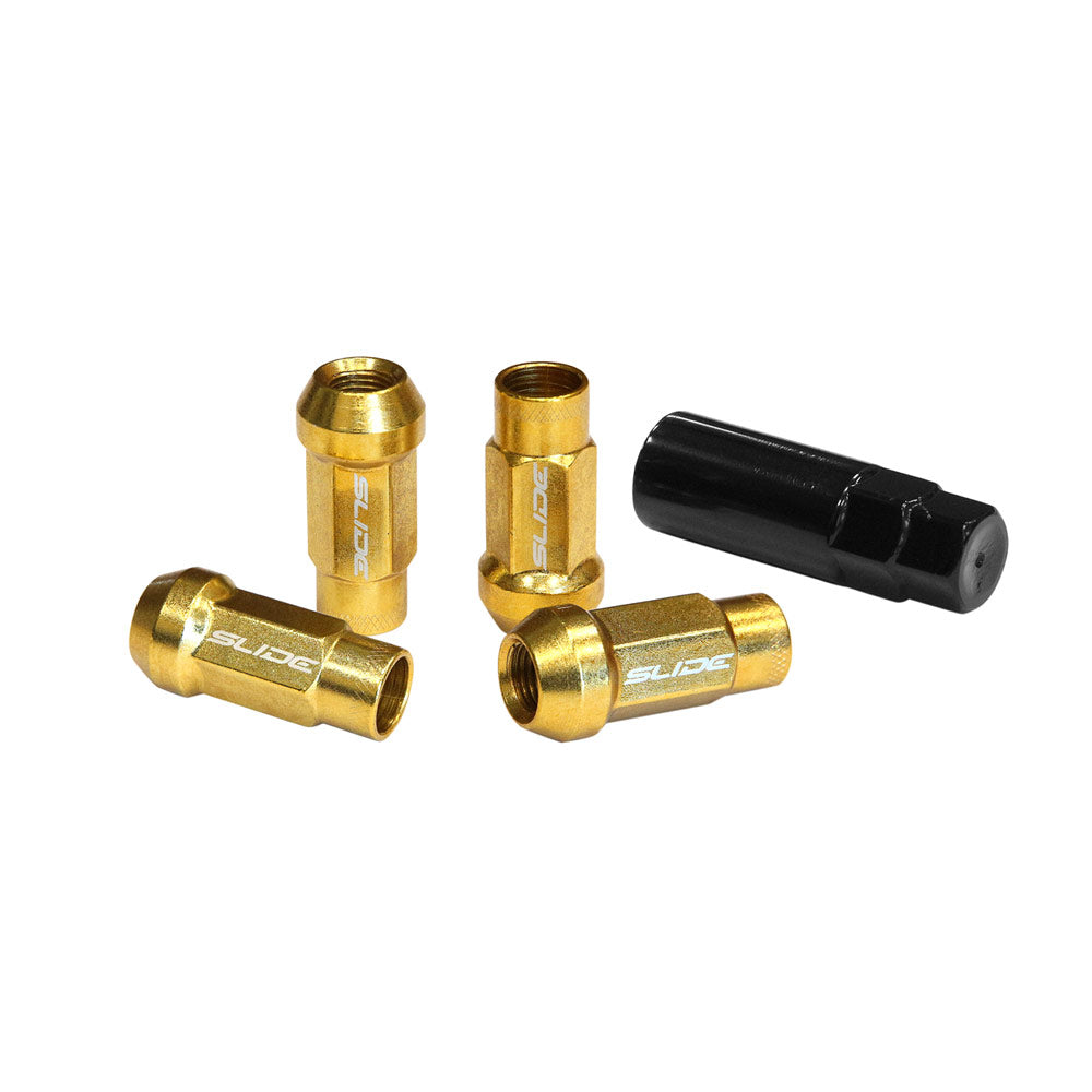 SLIDE Radmuttern Lug Nuts M12x1,5 Gold (20 Stück)