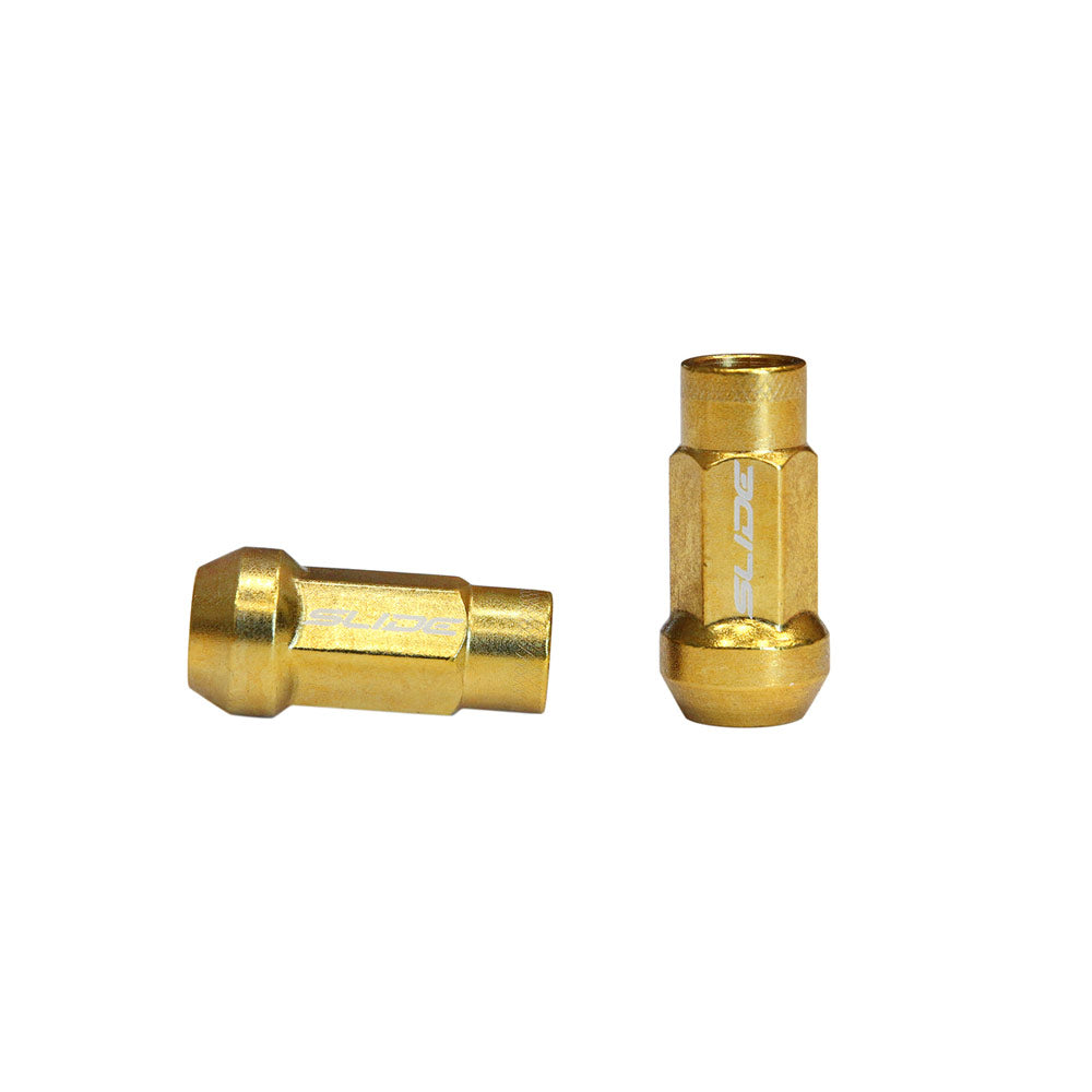 SLIDE Radmuttern Lug Nuts M12x1,25 Gold (20 Stück)