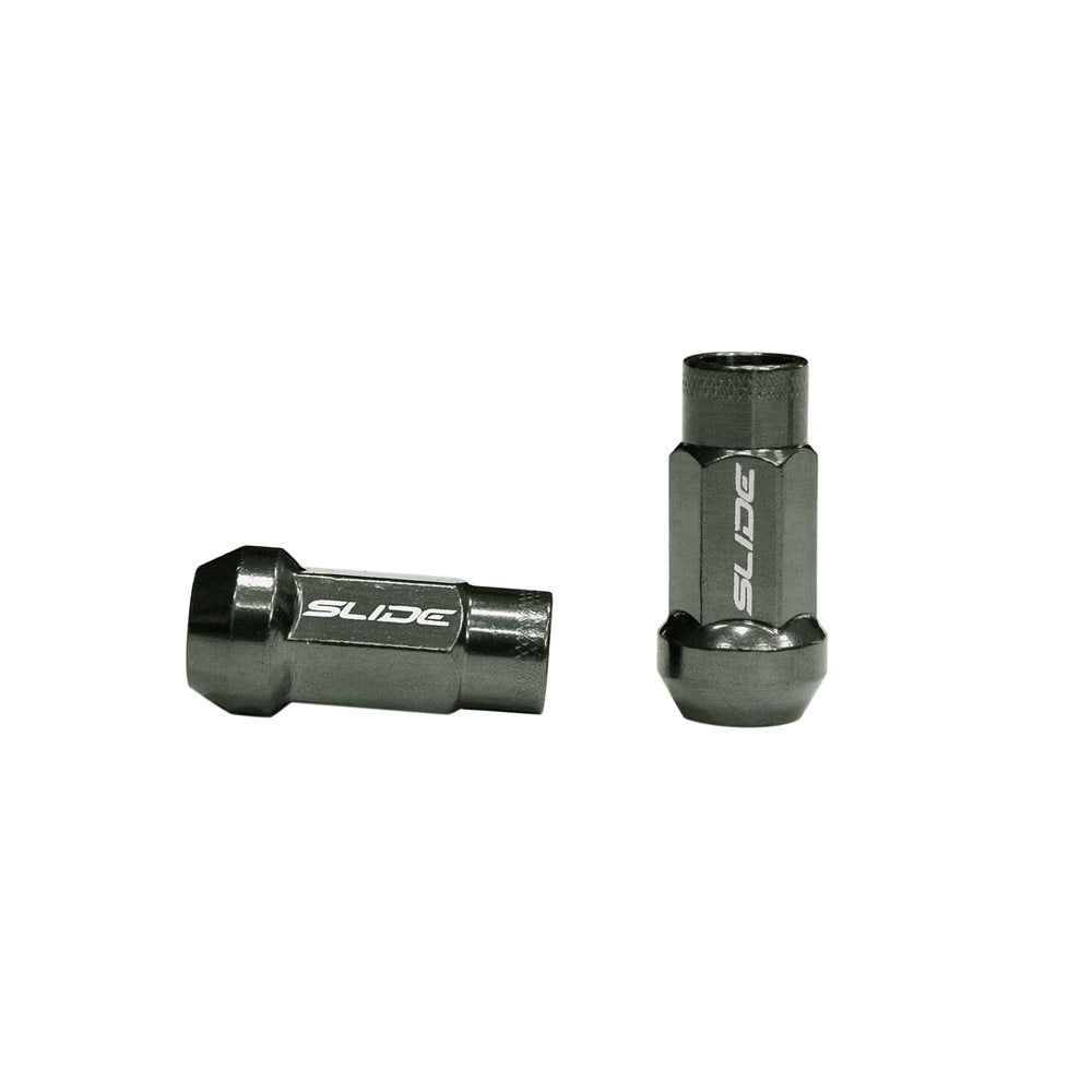 SLIDE Radmuttern Lug Nuts M12x1,25 Graphit (20 Stück)