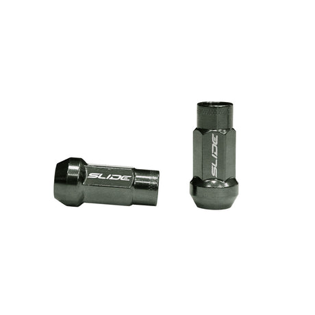 SLIDE Radmuttern Lug Nuts M12x1,5 Graphit (20 Stück)