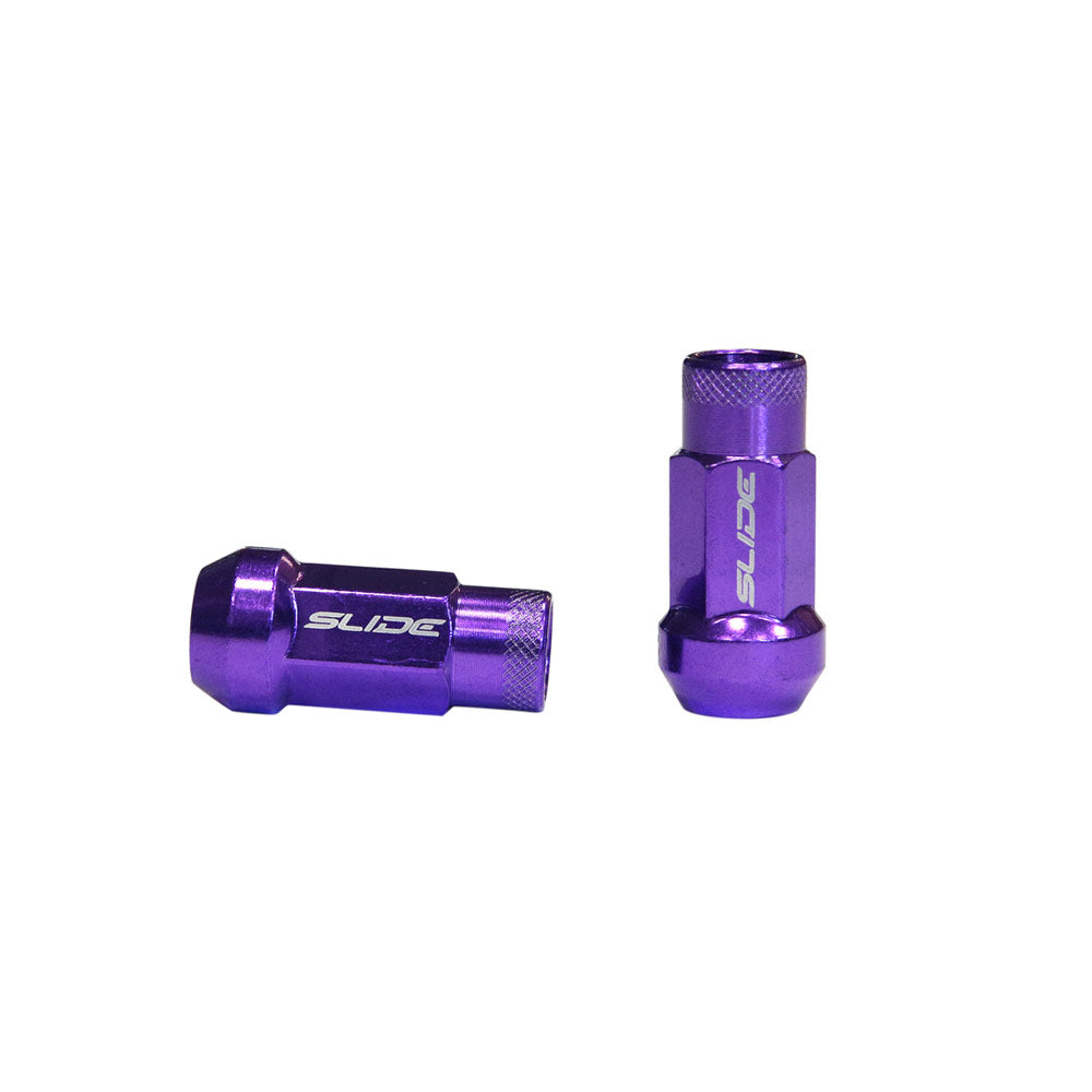 SLIDE Radmuttern Lug Nuts M12x1,25 Lila (20 Stück)