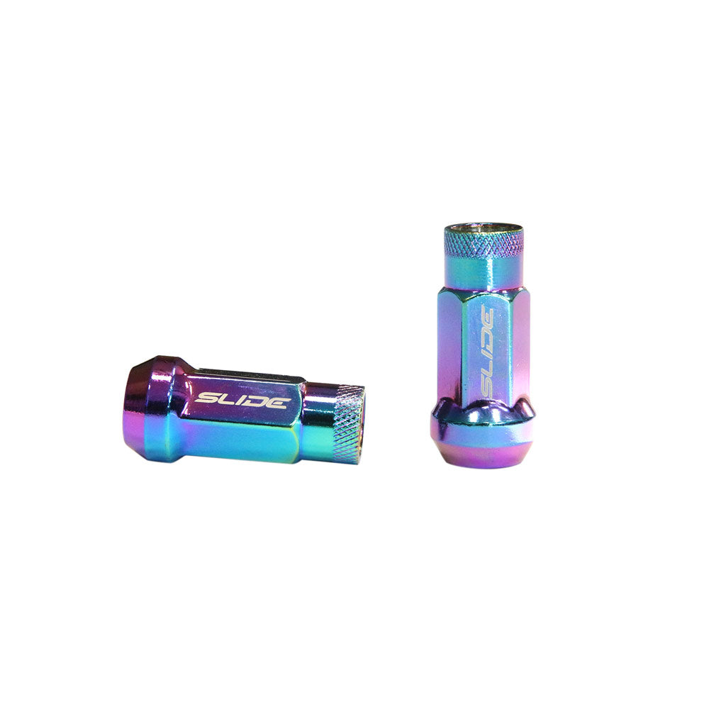 SLIDE Radmuttern Lug Nuts M12x1,5 Neochrome (20 Stück)