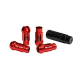 SLIDE Radmuttern Lug Nuts M12x1,25 Rot (20 Stück)