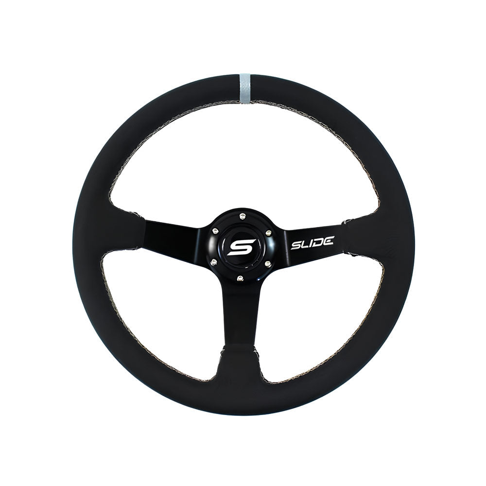 SLIDE Touge Race DS Sportlenkrad Leder schwarz (geschüsselt)