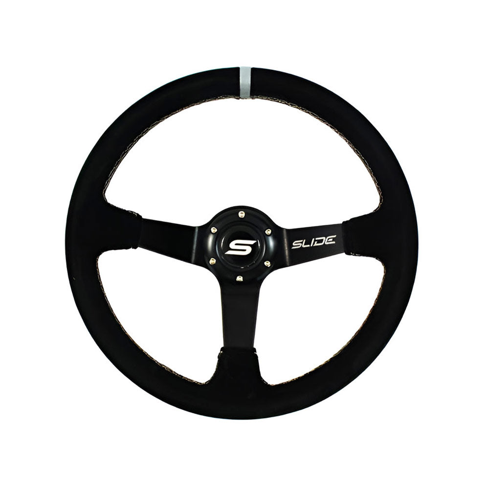 SLIDE Touge Race DS Sportlenkrad Wildleder schwarz (geschüsselt)