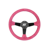 SLIDE Touge Sportlenkrad Wildleder pink (geschüsselt)