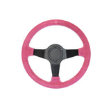 SLIDE Touge Sportlenkrad Wildleder pink (geschüsselt)