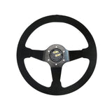 SLIDE Touge Sportlenkrad Wildleder schwarz Motorsport Design (geschüsselt)