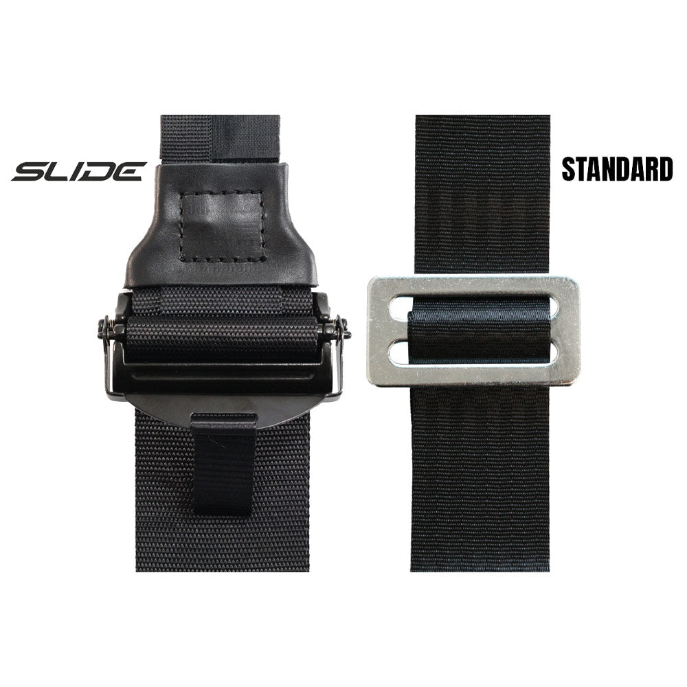 SLIDE V2 4-Punkt Sicherheitsgurt 2" silber (E4)