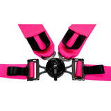 SLIDE V2 4-Punkt Sicherheitsgurt 3" pink mit Schnellverschluss Drehknopf