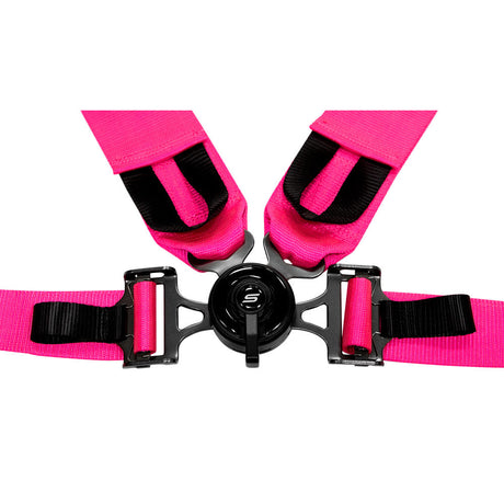 SLIDE V2 4-Punkt Sicherheitsgurt 3" pink mit Schnellverschluss Drehknopf