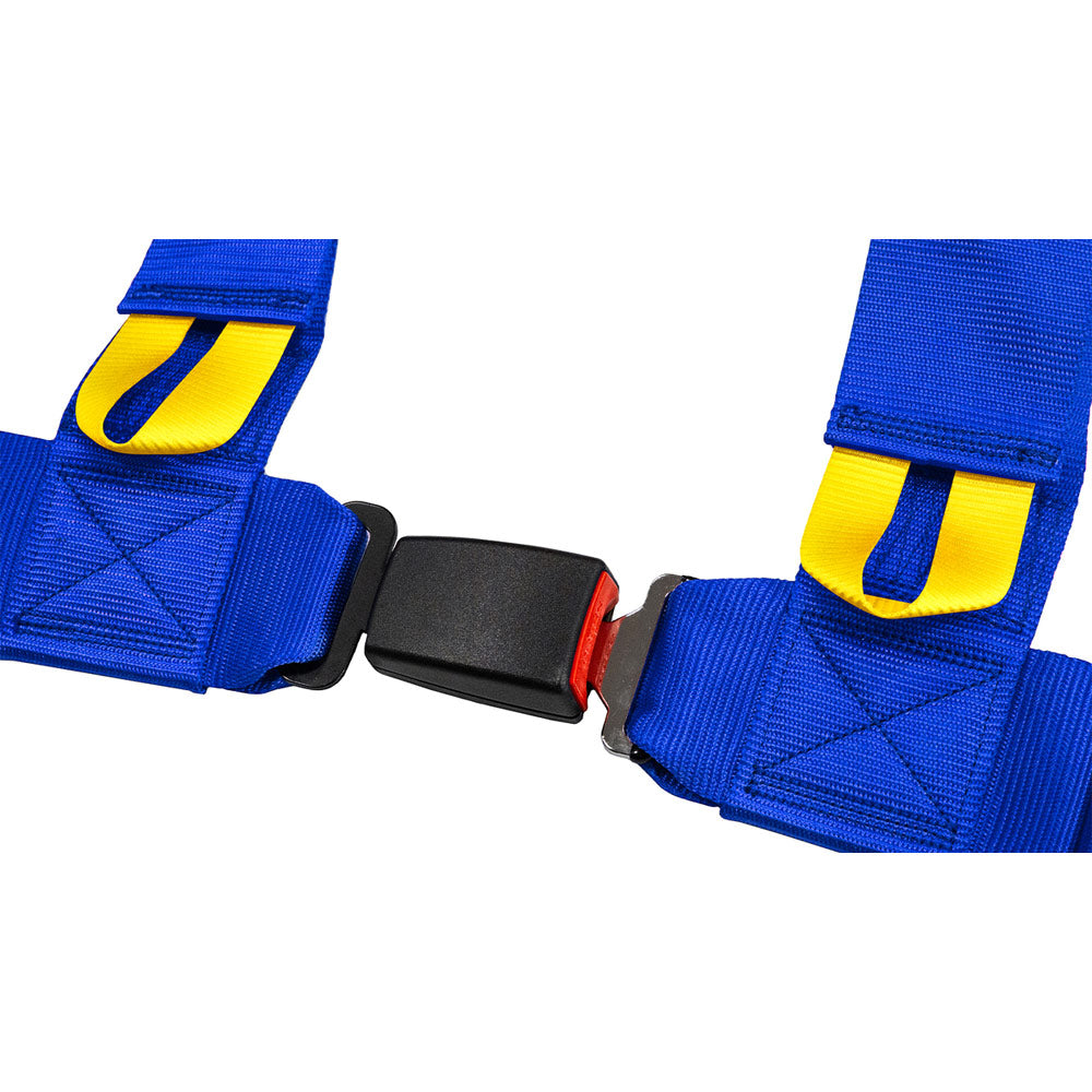 SLIDE V2 4-Punkt Sicherheitsgurt 3" blau (E4)