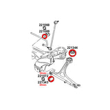STRONGFLEX Buchsen Set passend für VW Golf 4 R32 Vorderachse (PU)