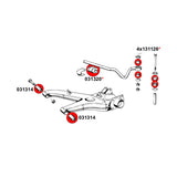 STRONGFLEX Buchsen Set passend für BMW E23 Hinterachse 1977-1982 (PU)