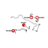 STRONGFLEX Buchsen Set passend für BMW E39 Touring Vorderachse & Hinterachse (PU)