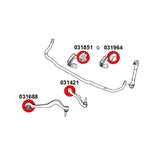 STRONGFLEX Buchsen Set passend für BMW E63 E64 Vorderachse & Hinterachse (PU)