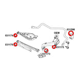STRONGFLEX Buchsen Set passend für BMW X3 E83 Vorderachse & Hinterachse (PU)