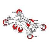 STRONGFLEX BMW X5 E53 Buchsen Set Vorderachse & Hinterachse (PU) - PARTS33 GmbH