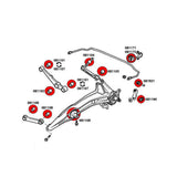 STRONGFLEX Buchsen Set passend für Honda CRX Del Sol Vorderachse & Hinterachse (PU)