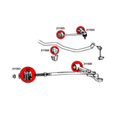 STRONGFLEX Buchsen Set passend für Lexus LS I XF10 Vorderachse (PU)