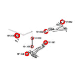 STRONGFLEX Buchsen Set passend für Mazda MX-5 NA Vorderachse & Hinterachse (PU)