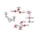 STRONGFLEX Buchsen Set passend für Mazda MX-5 NA Vorderachse & Hinterachse (PU)