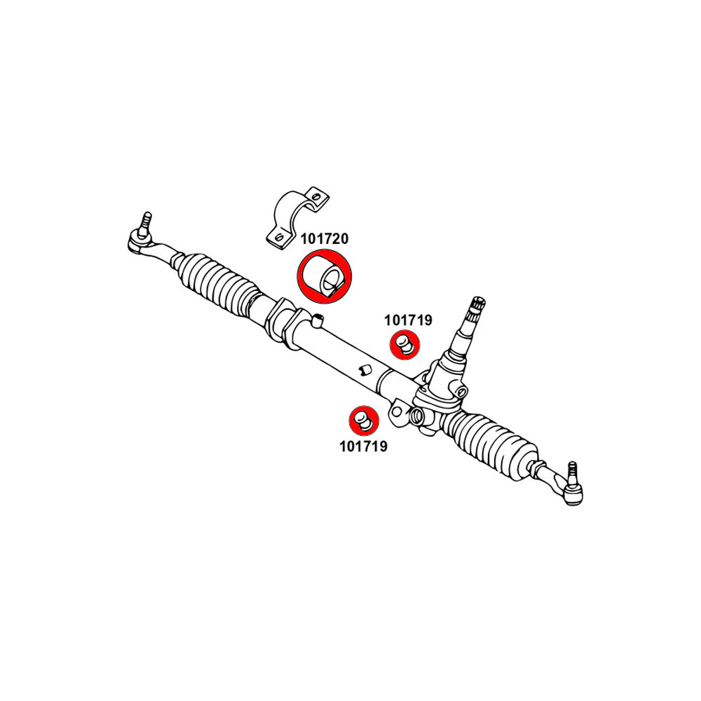 STRONGFLEX Buchsen Set passend für Mazda MX-5 NB Vorderachse & Hinterachse (PU)