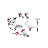 STRONGFLEX Buchsen Set passend für Mercedes-Benz W114 W115 Vorderachse & Hinterachse (PU)
