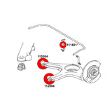 STRONGFLEX Buchsen Set passend für Mercedes-Benz W114 W115 Hinterachse (PU)