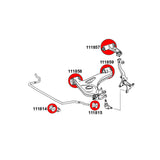 STRONGFLEX Buchsen Set passend für Mercedes-Benz W208 Vorderachse (PU)
