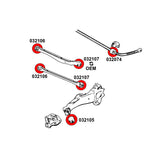 STRONGFLEX Buchsen Set passend für Mini F54 Clubman F60 Countryman Vorderachse & Hinterachse (PU)