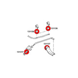 STRONGFLEX Buchsen Set passend für Opel Corsa A Vorderachse & Hinterachsträger (PU)