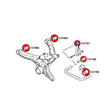 STRONGFLEX Buchsen Set passend für Opel Omega B Vorderachse & Hinterachse (PU)