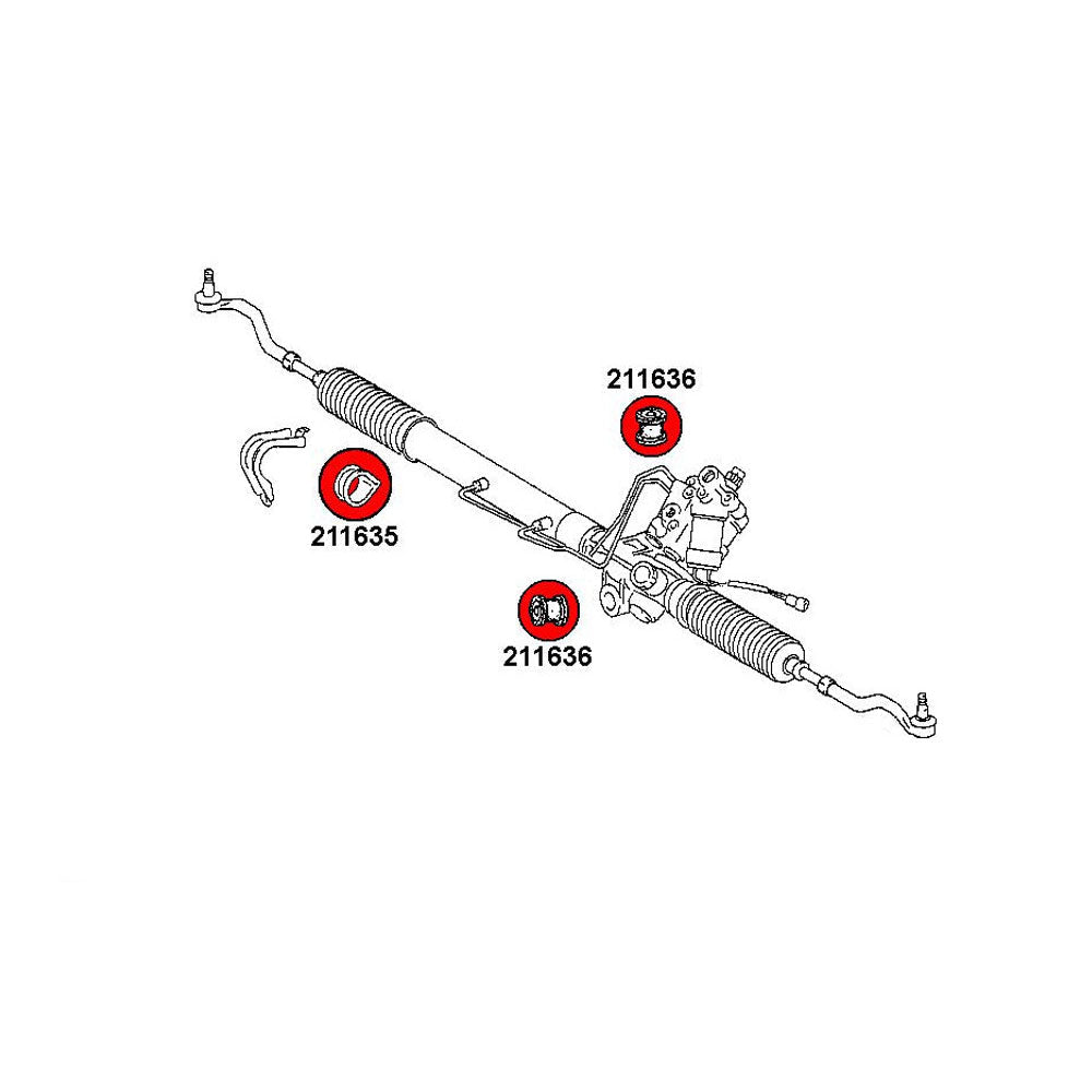 STRONGFLEX Buchsen Set passend für Toyota Soarer Vorderachse & Hinterachse (PU)