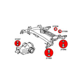 STRONGFLEX Hinterachsträger Buchsen Set passend für Lexus LS I XF10 (PU)