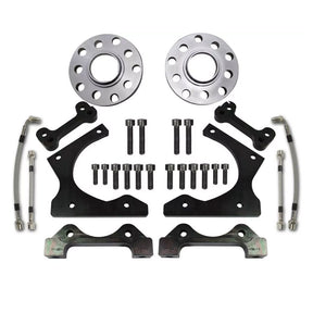 EPYTEC Bremssattel Adapter VW Golf 4 Allrad Polo Bora / Audi A3 8L TT 8N / Seat Leon Toledo / Skoda Octavia für Porsche Sattel mit 310x22 Bremsscheibe Hinterachse - PARTS33 GmbH