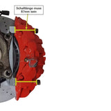 EPYTEC Bremssattel Adapter passend für VW Golf 5 6 Caddy Touran / Audi A1 A3 TT / Seat Leon für Porsche Sattel mit 375x36mm Mercedes Bremsscheibe Vorderachse - PARTS33 GmbH