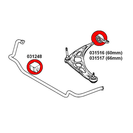 STRONGFLEX BMW E46 Buchsen Set Vorderachse & Hinterachse (PU) - PARTS33 GmbH