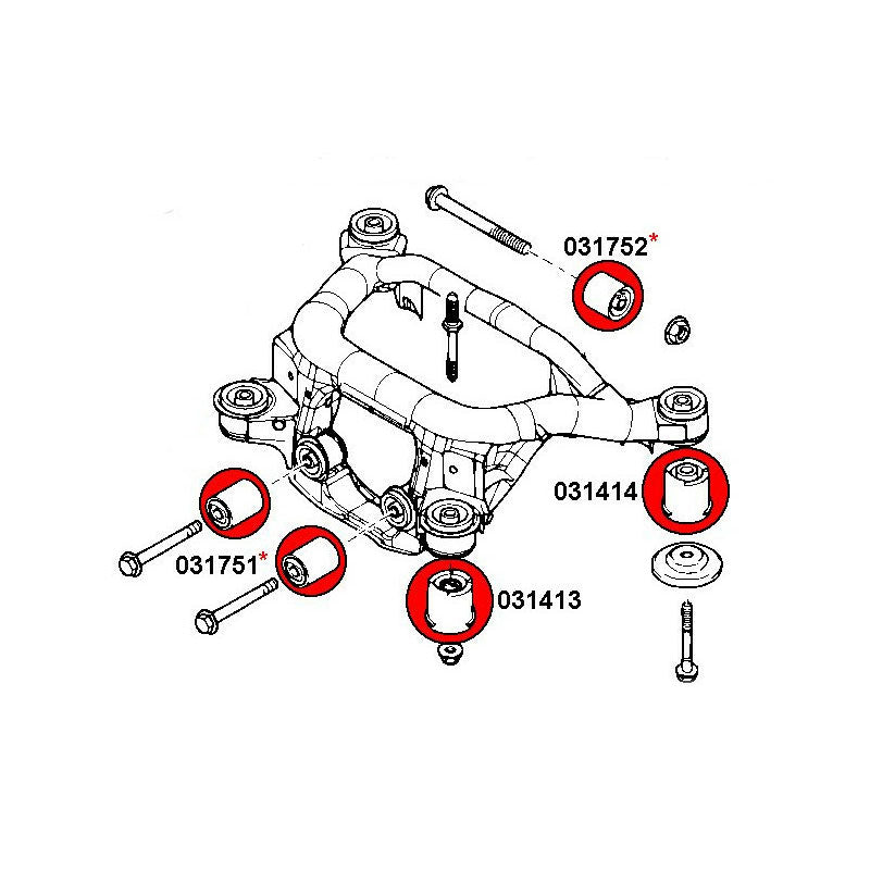 STRONGFLEX BMW Z4 E85 E86 Buchsen Set Vorderachse & Hinterachse (PU) - PARTS33 GmbH