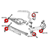 STRONGFLEX BMW X3 E83 Buchsen Set Vorderachse & Hinterachse (PU) - PARTS33 GmbH
